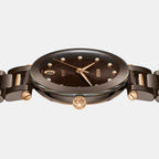 LaCoupole Women Quartz Brown Dial Analog Ceramic Watch R22242703
