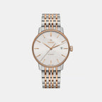 Coupole Men Automatic White Dial Analog Stainless Steel Watch R22860027
