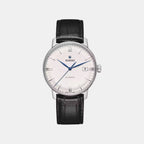 Coupole Men Automatic White Dial Analog Leather Watch R22860075