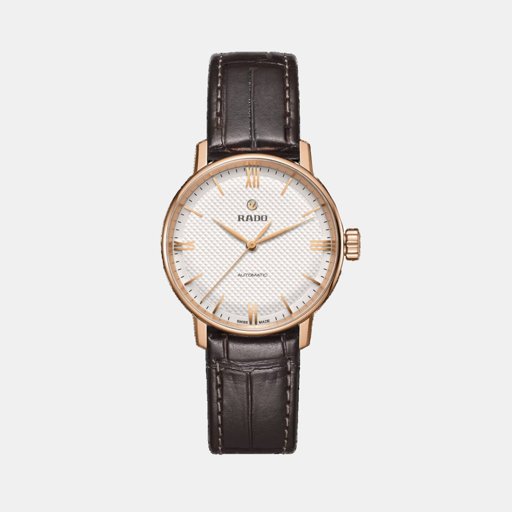 Coupole Men Automatic White Dial Analog Leather Watch R22865065