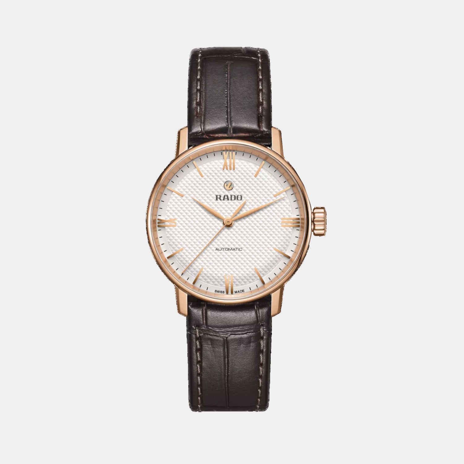 Coupole Men Automatic White Dial Analog Leather Watch R22865065