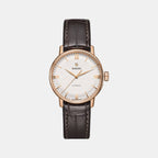 Coupole Men Automatic White Dial Analog Leather Watch R22865065