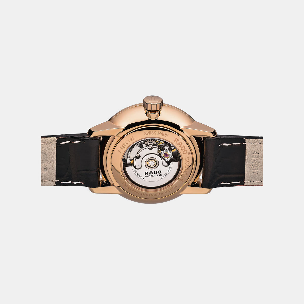Coupole Women Automatic Cream Dial Analog Leather Watch R22865765