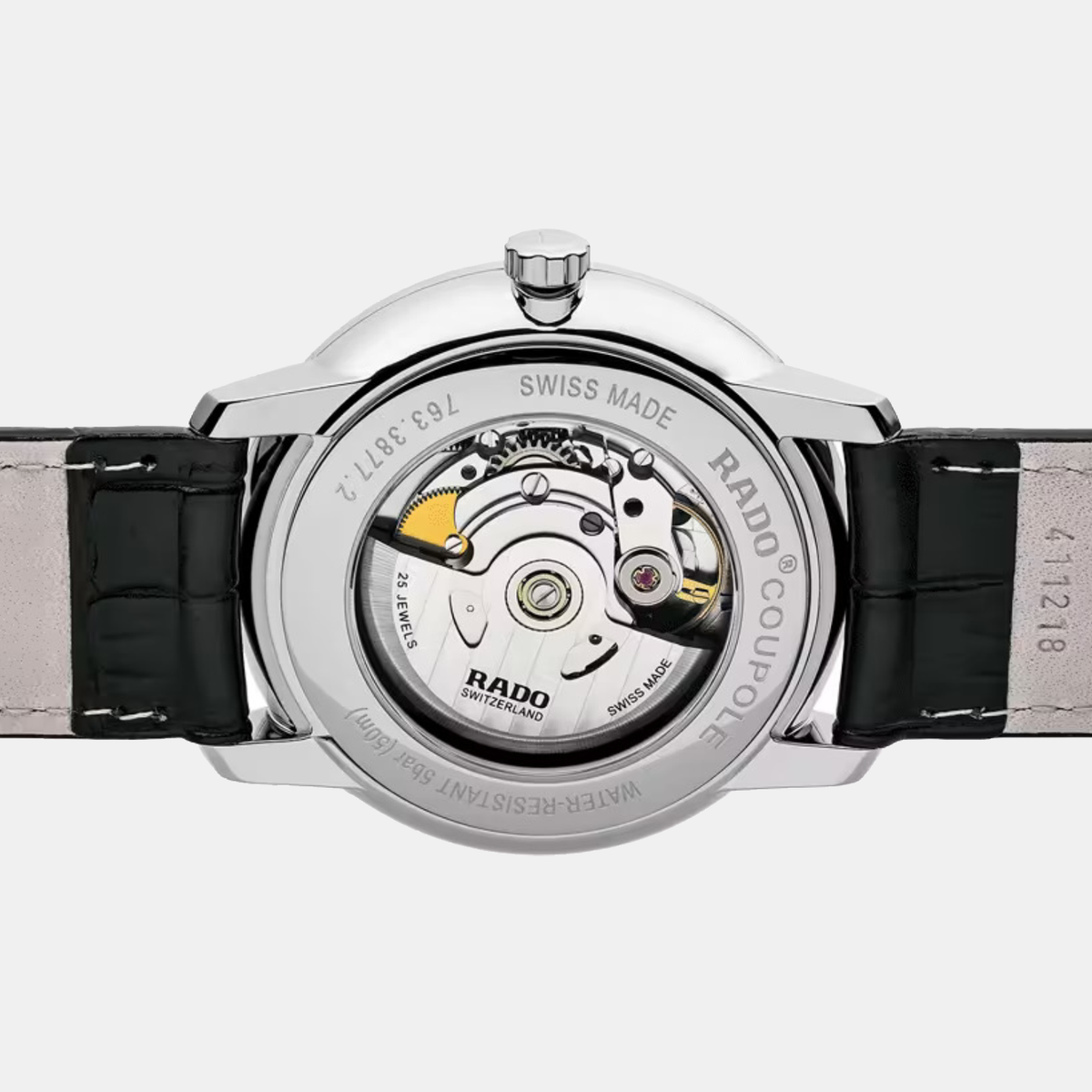 Coupole Men Automatic White Dial Analog Leather Watch R22878015