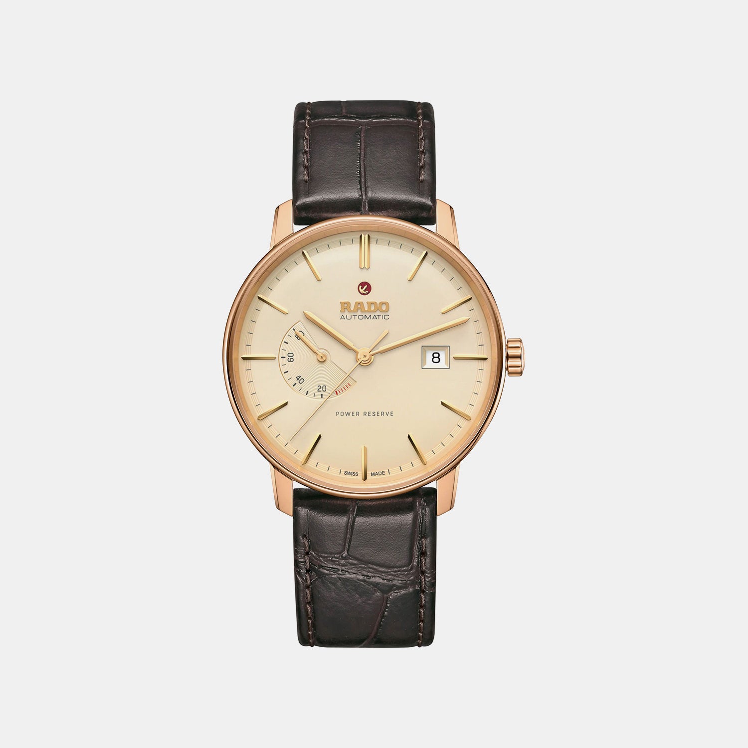 Coupole Men Automatic Beige Dial Analog Leather Watch R22879315