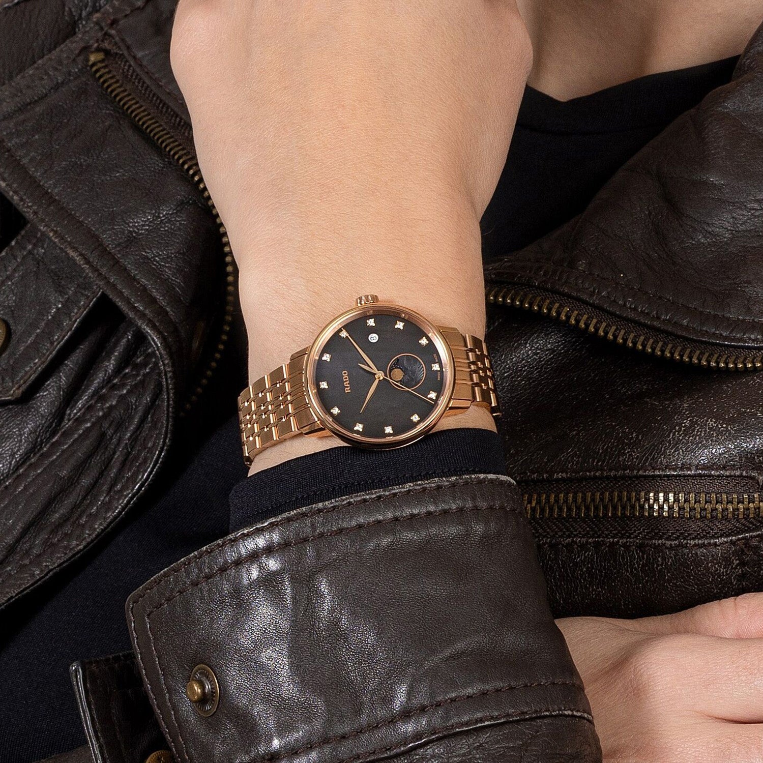 Coupole Women Quartz Brown Dial Analog Stainless Steel Watch R22884903