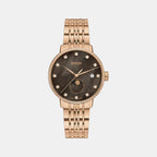 Coupole Women Quartz Brown Dial Analog Stainless Steel Watch R22884903