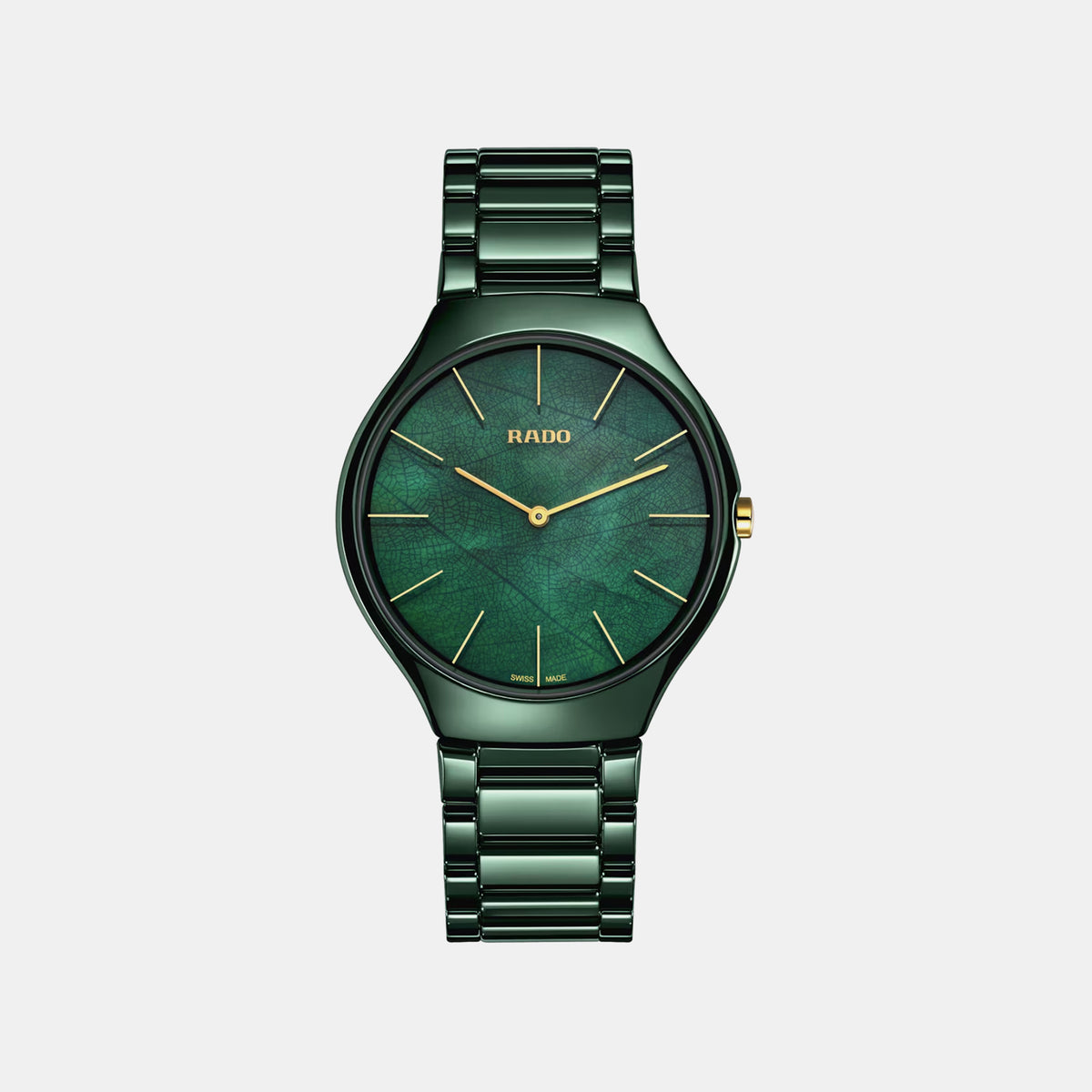 True Round Women Quartz Green Dial Analog Ceramic Watch R27006912