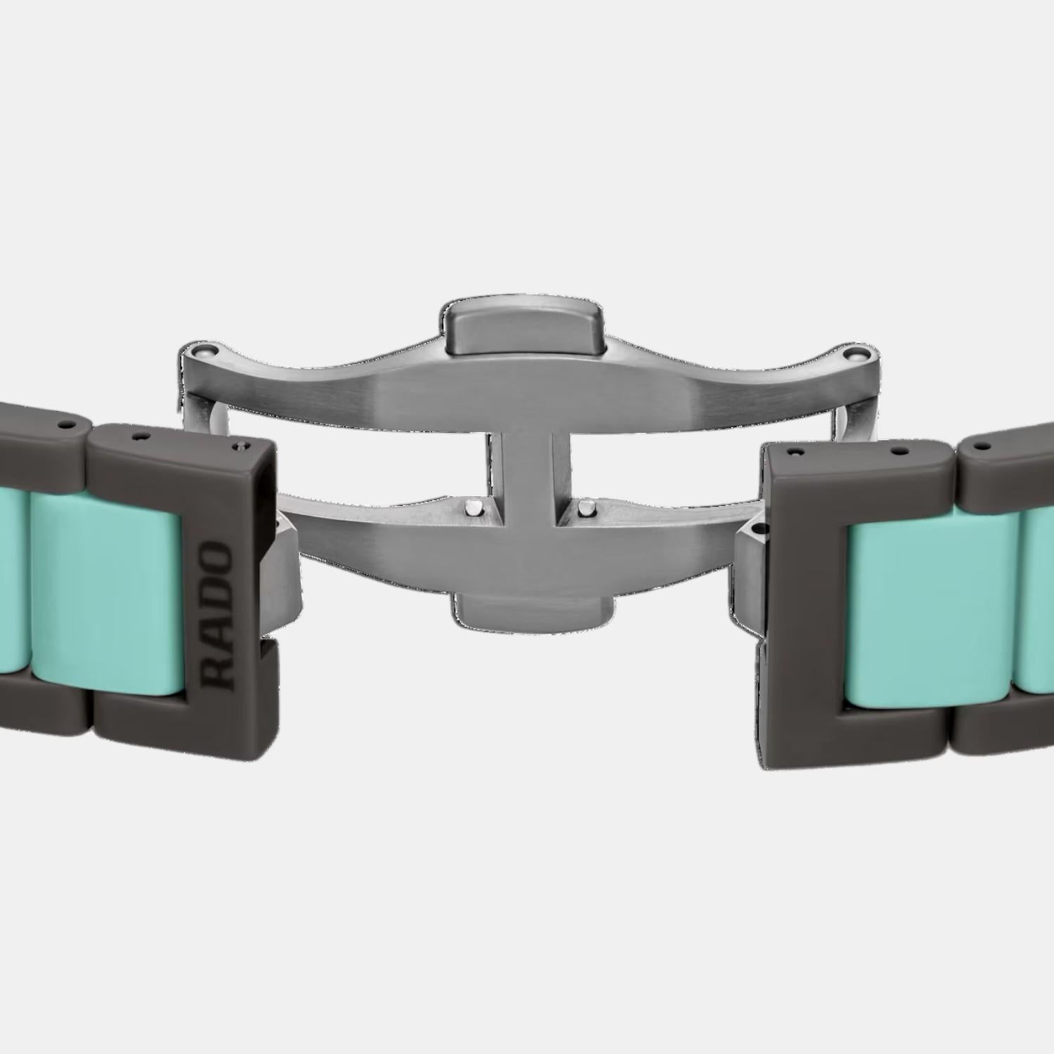 True Square Unisex Quartz Grey Dial Analog Ceramic Watch R27045162