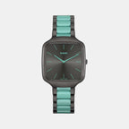 True Square Unisex Quartz Grey Dial Analog Ceramic Watch R27045162