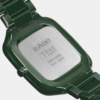 True Square Unisex Quartz Green Dial Analog Stainless Steel Watch R27047902