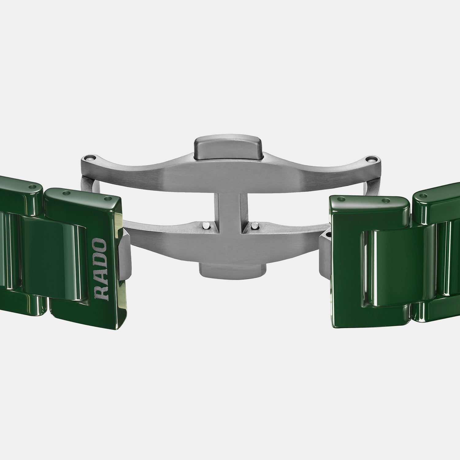 True Square Unisex Quartz Green Dial Analog Stainless Steel Watch R27047902