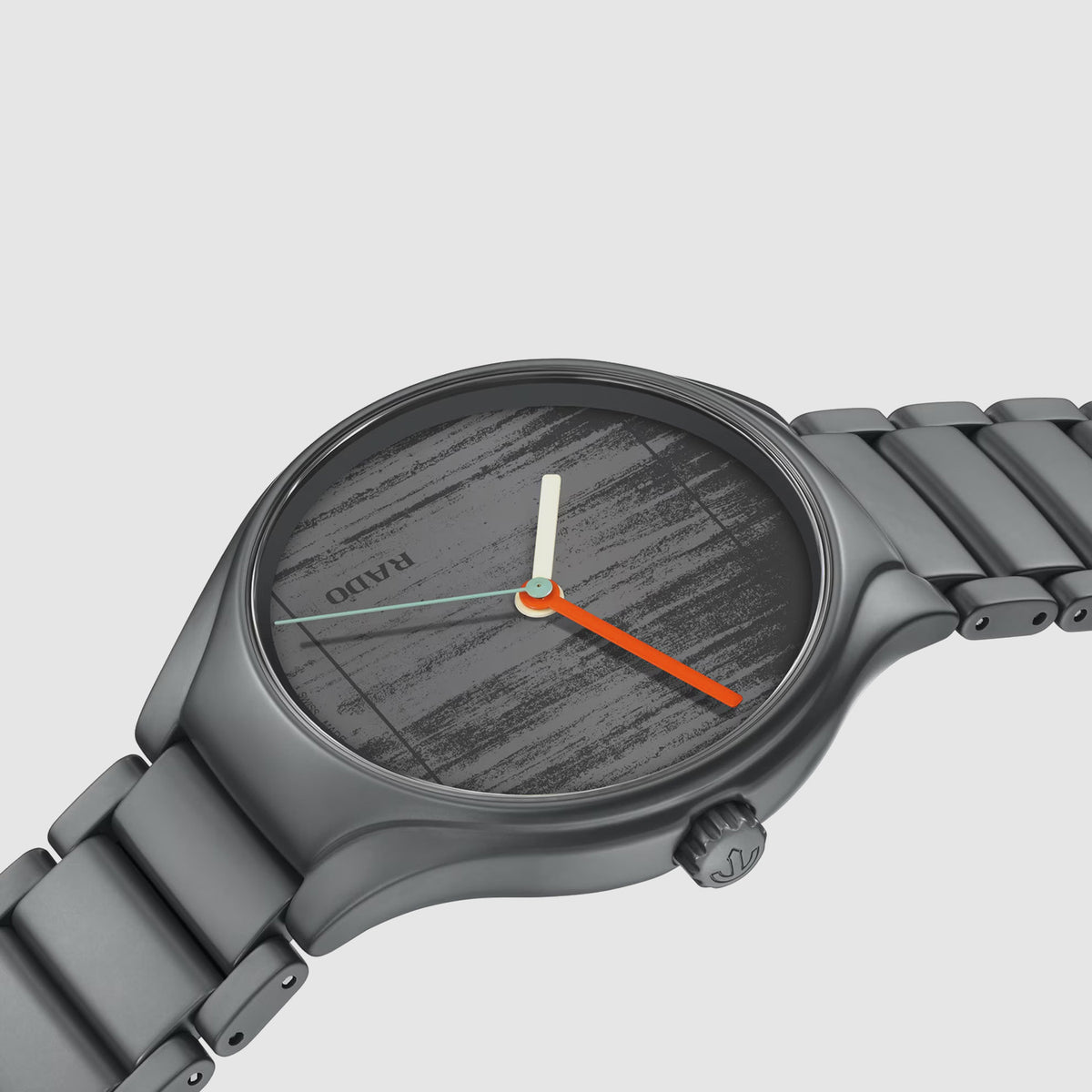 True Round Unisex Automatic Grey Dial Analog Ceramic Watch R27048162