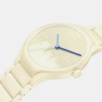 Men Automatic White Dial Analog Ceramic Watch R27049012