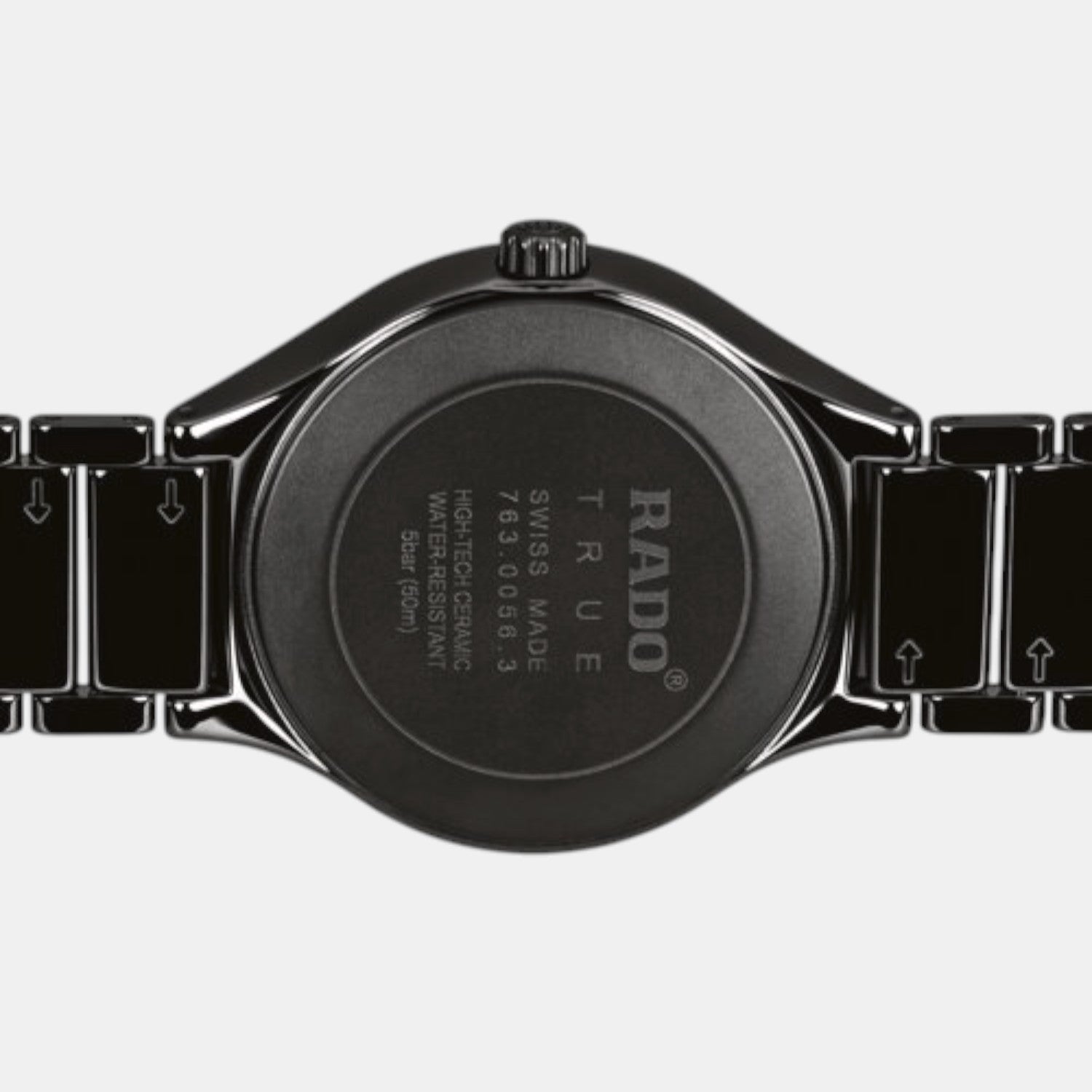 True Round Unisex Automatic Black Dial Analog Ceramic Watch R27056152