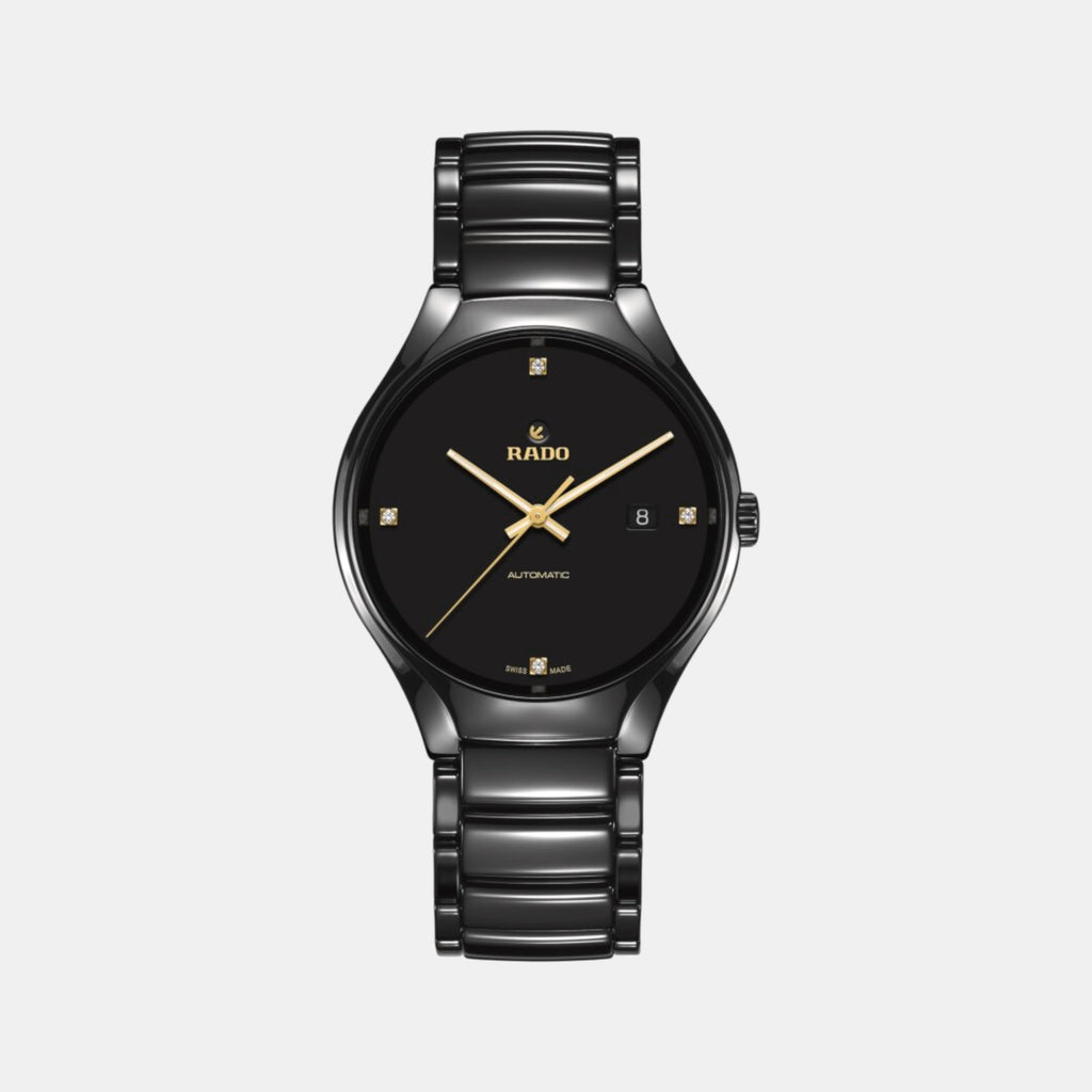 True Round Unisex Automatic Black Dial Analog Ceramic Watch R27056712