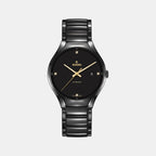 True Round Unisex Automatic Black Dial Analog Ceramic Watch R27056712