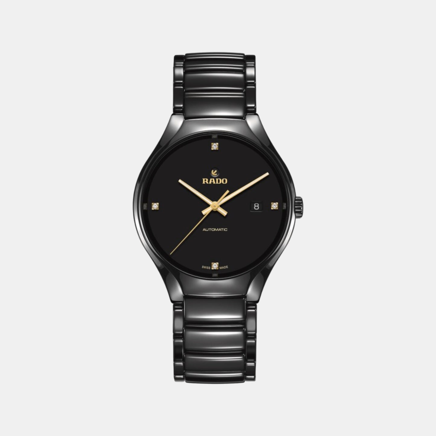 True Round Unisex Automatic Black Dial Analog Ceramic Watch R27056712