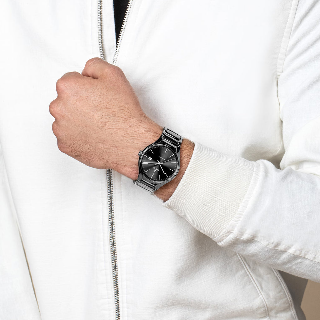 True Round Men Automatic Grey Dial Analog Titanium Watch R27057102