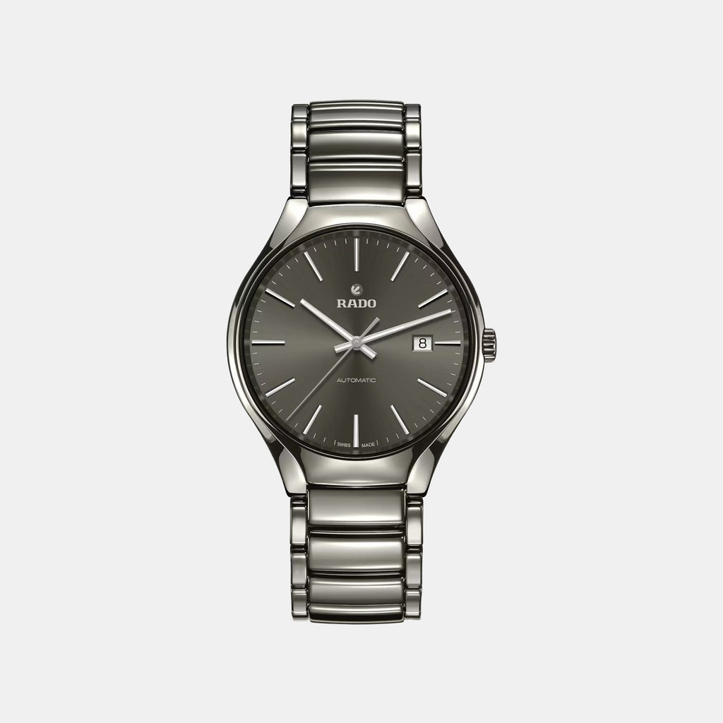 True Round Men Automatic Grey Dial Analog Titanium Watch R27057102