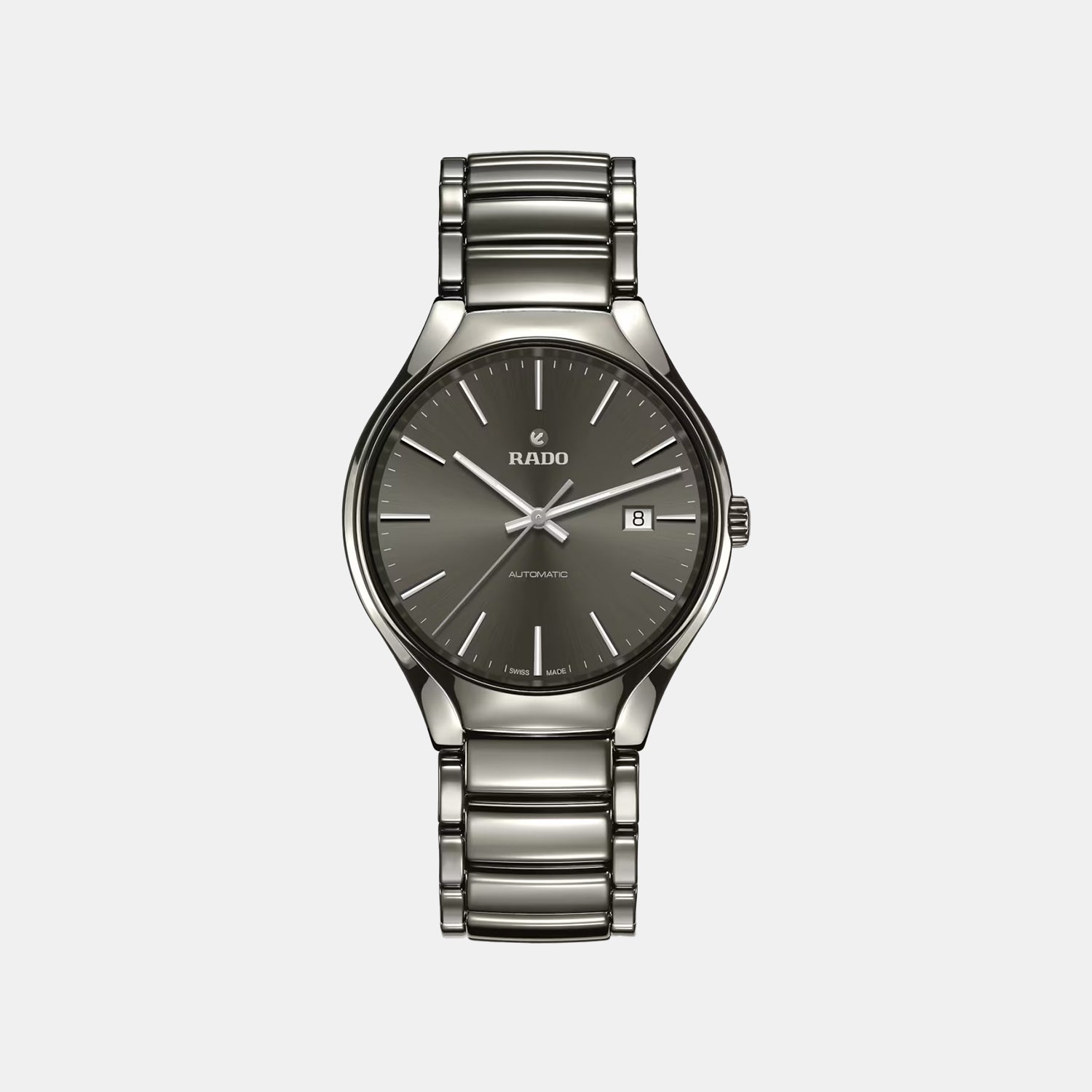 True Round Men Automatic Grey Dial Analog Titanium Watch R27057102