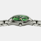 True Round Women Quartz Green Dial Analog Ceramic Watch R27060742