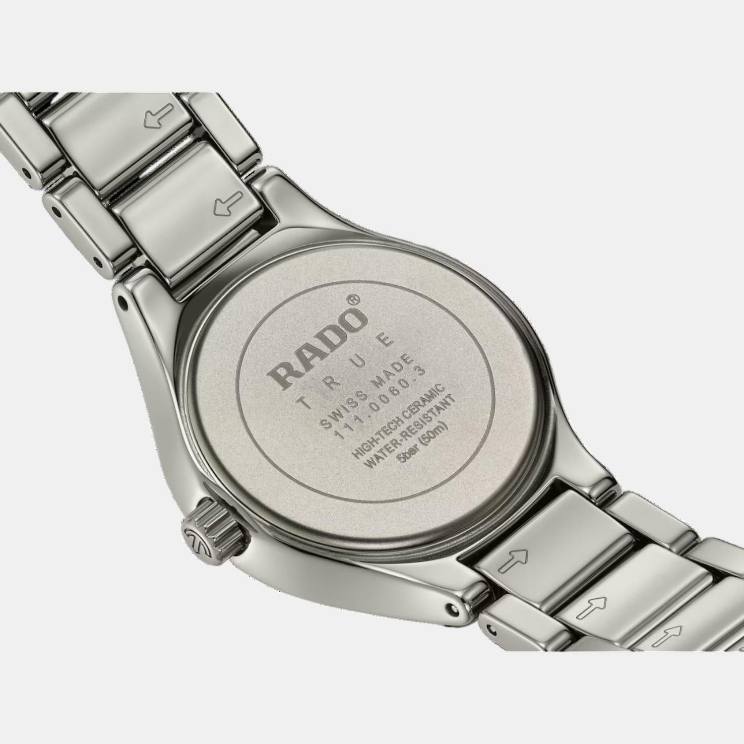 True Round Women Quartz Green Dial Analog Ceramic Watch R27060742