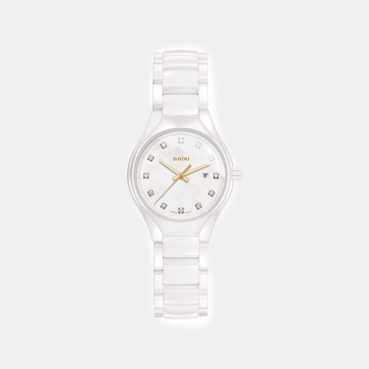 True Dimond Women Automatic White Dial Analog Ceramic Watch R27061902