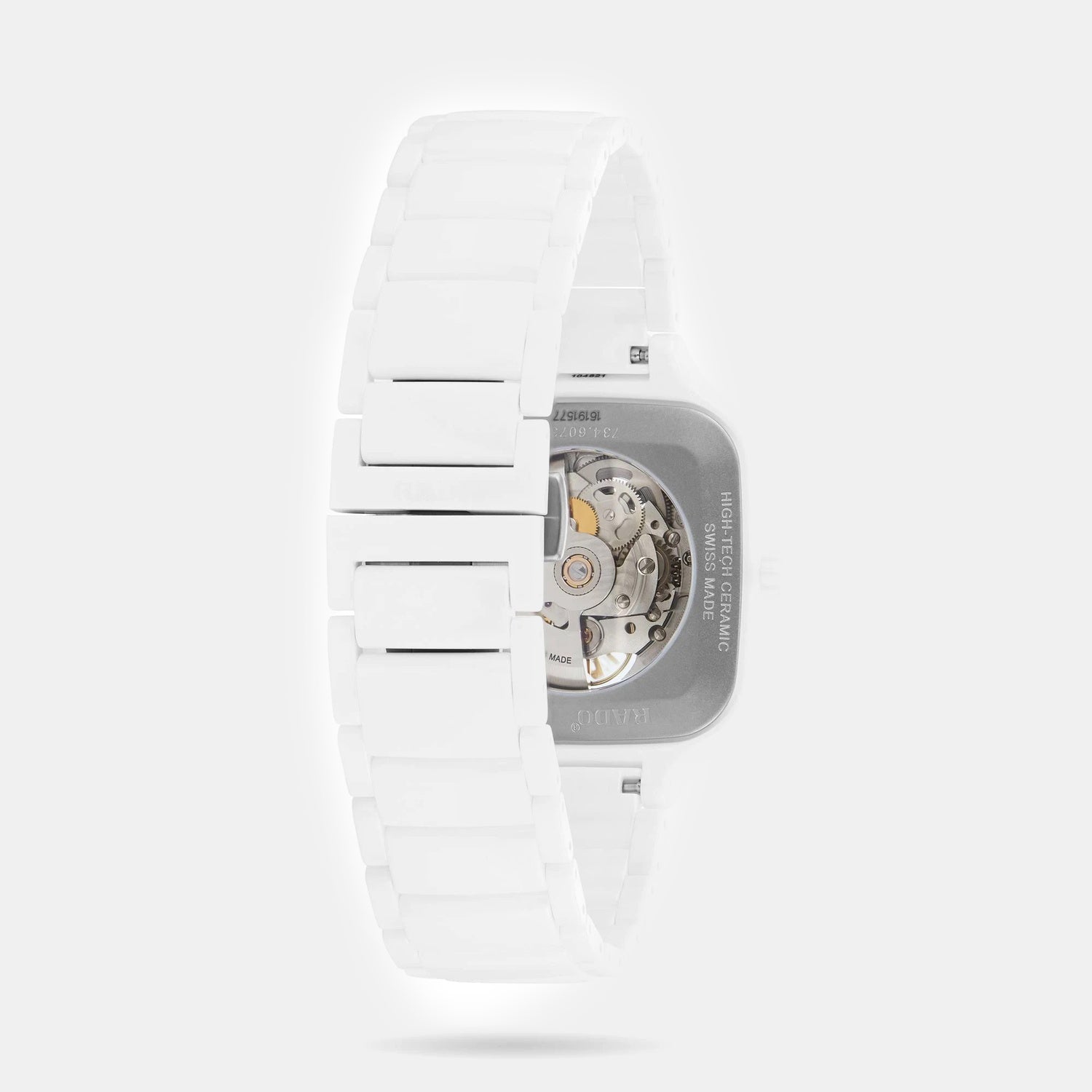 True Square Unisex Automatic White Dial Analog Ceramic Watch R27073012