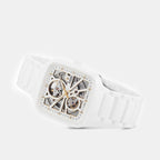 True Square Unisex Automatic White Dial Analog Ceramic Watch R27073012