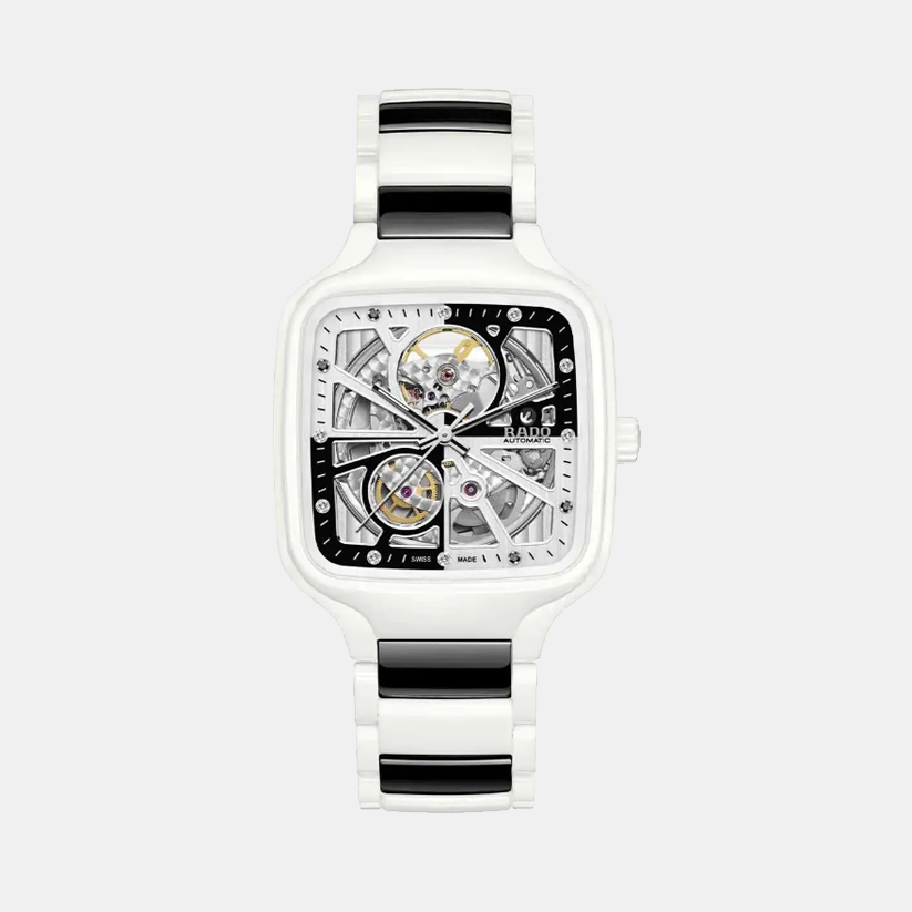 Rado Square White/Black Analog watch