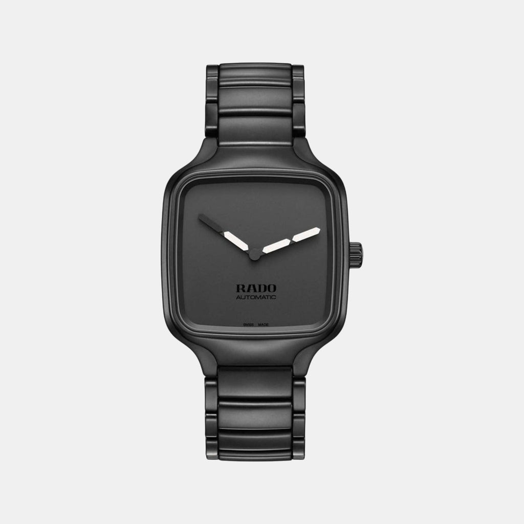 True Square Unisex Automatic Black Dial Analog Titanium Watch R27075152