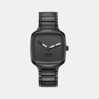 True Square Unisex Automatic Black Dial Analog Titanium Watch R27075152