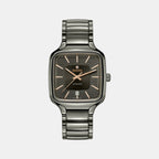 True Square Unisex Automatic Grey Dial Analog Ceramic Watch R27077102