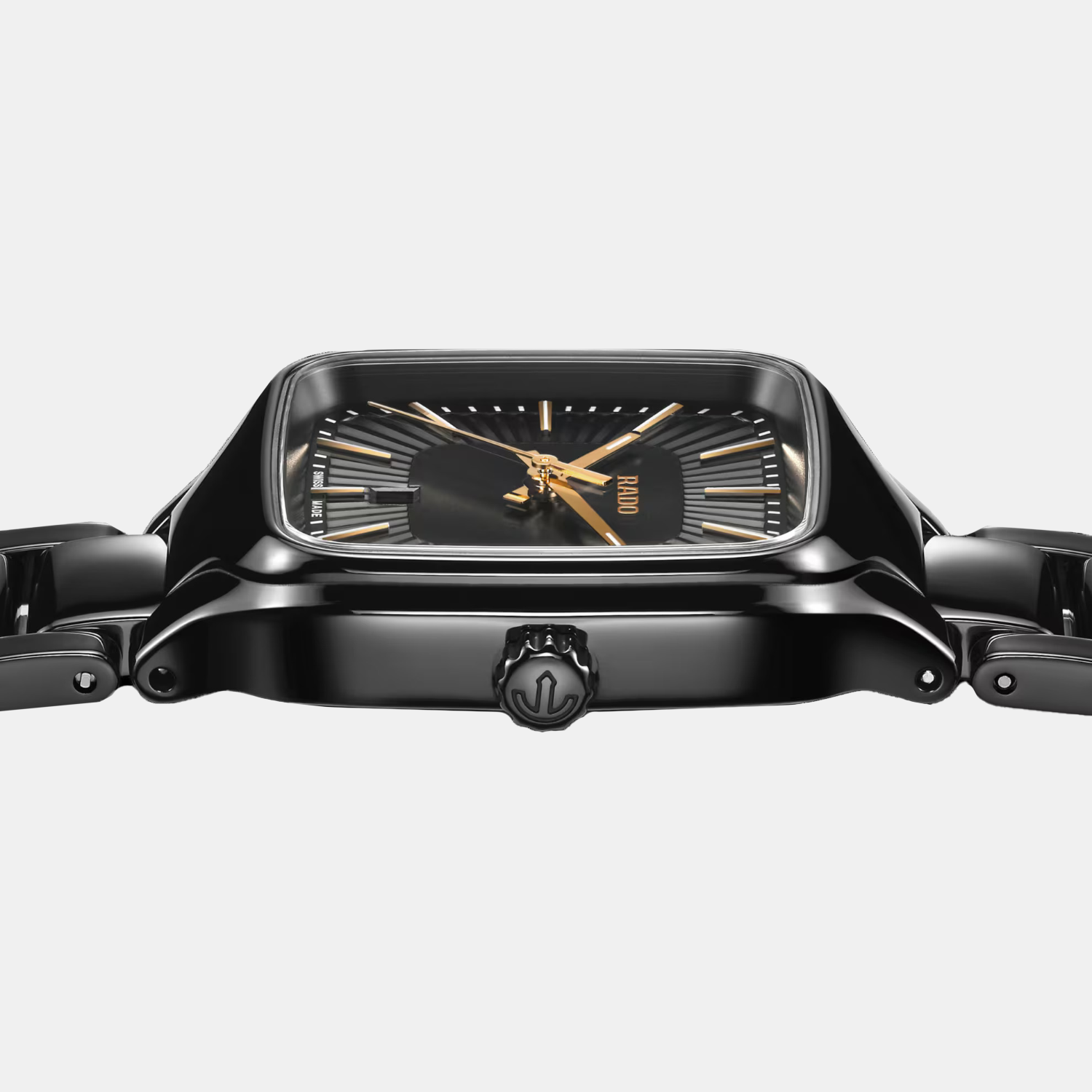 True Square Women Automatic Black Dial Ceramic Watch R27080172