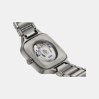 True Square Open Heart Unisex Automatic Grey Dial Ceramic Watch R27083722
