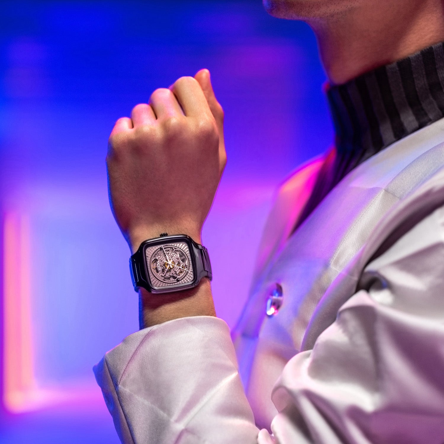 True Square X Kunihiko Morinaga Special Edition Unisex Automatic Grey Dial Analog Ceramic Watch R27086172