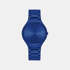 True Thinline Unisex Quartz Blue Dial Analog Ceramic Watch R27092622
