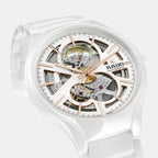 True Round Unisex Automatic White Dial Analog Ceramic Watch R27106922