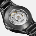 True Round Unisex Automatic Black Dial Analog Ceramic Watch R27107172