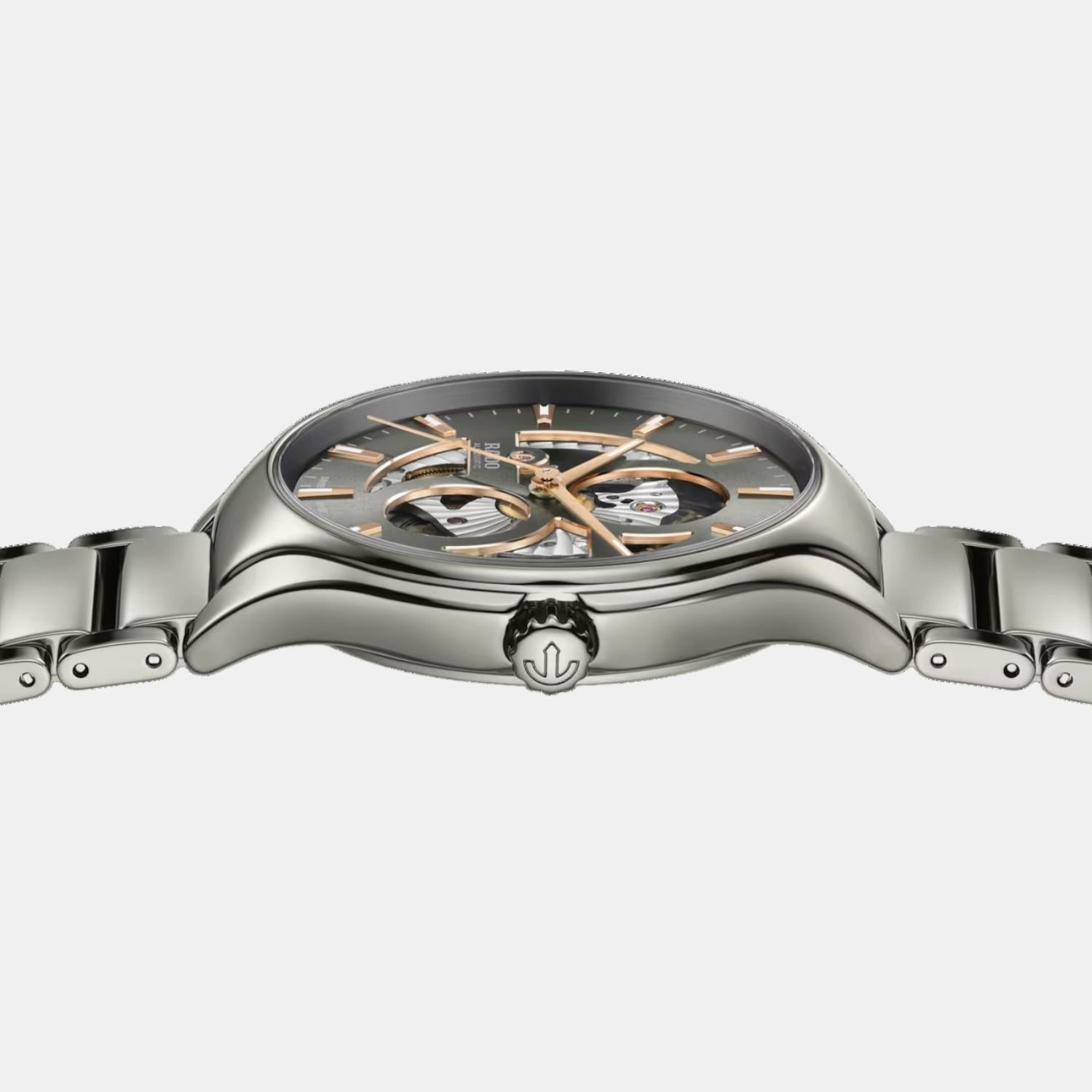 True Round Unisex Automatic Grey Dial Analog Ceramic Watch R27108112