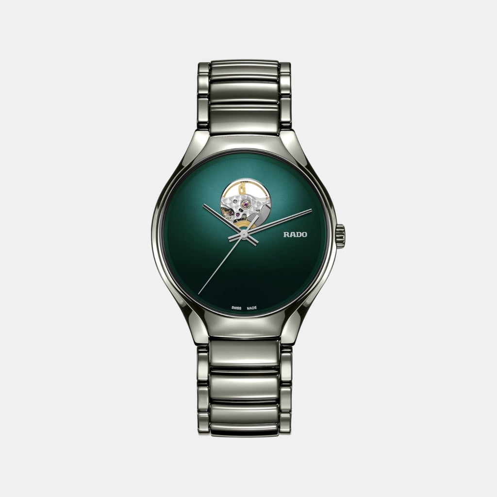 True Round Secret Unisex Automatic Blue Dial Analog Ceramic Watch R27108322