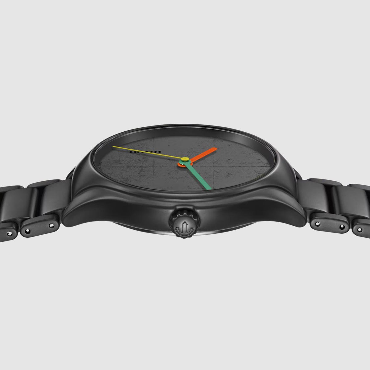 True Round Unisex Automatic Black Dial Analog Ceramic Watch R27111162
