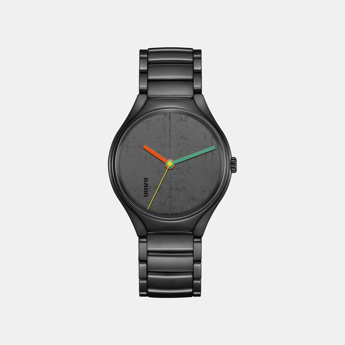 True Round Unisex Automatic Black Dial Analog Ceramic Watch R27111162