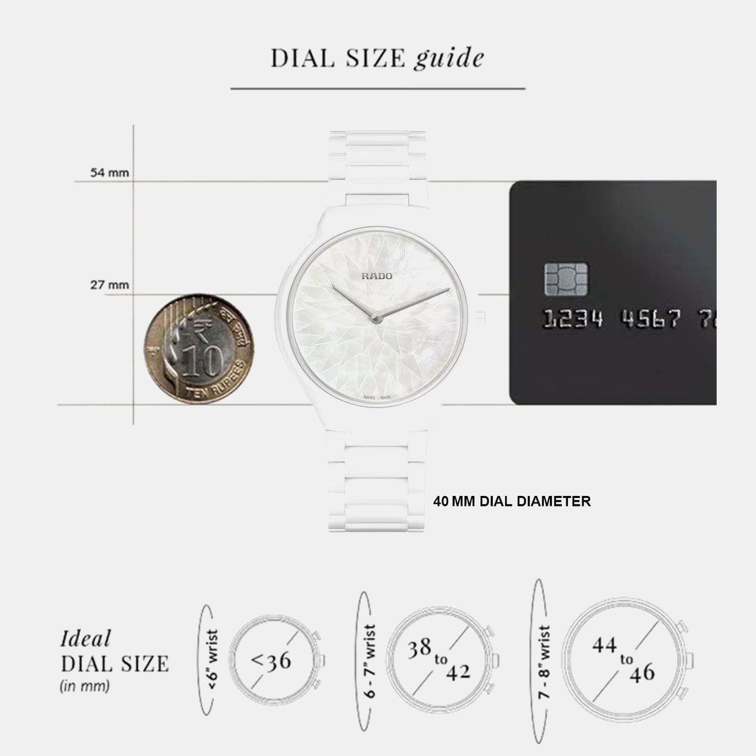 True Round Thinline X Great Gardens of the World Men Quartz White MOP Dial Ceramic Watch R27118902