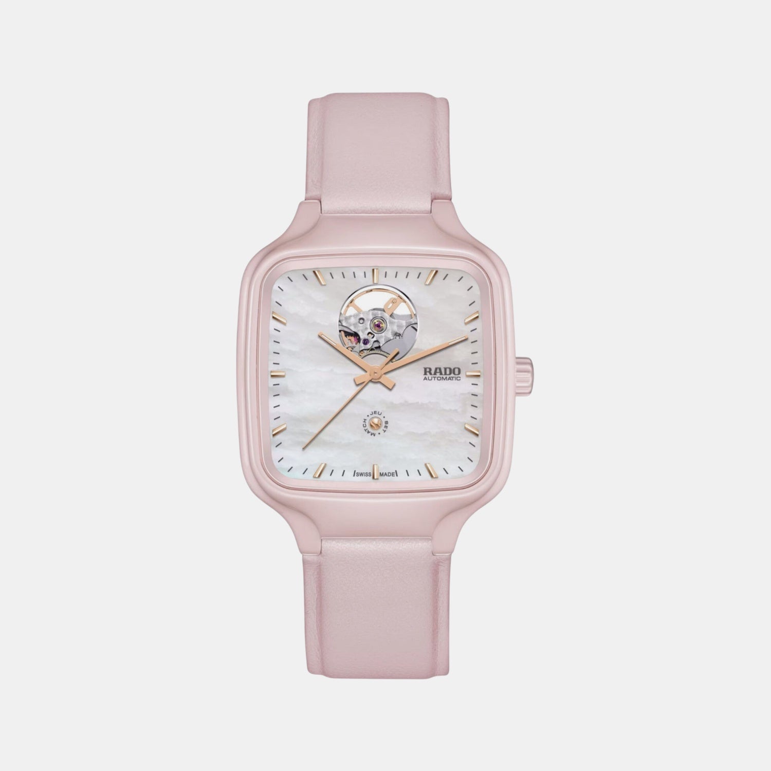 True Square Women Automatic White Dial Analog Leather Watch R27123905