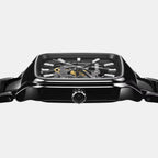 True Square Men Automatic Black Dial Analog Stainless Steel Watch R27124702