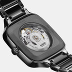True Square Men Automatic Black Dial Analog Stainless Steel Watch R27124702