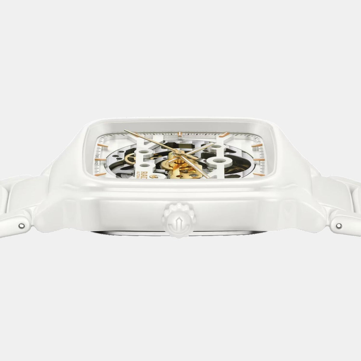 True Square Unisex Automatic White Dial Analog Ceramic Watch R27126012