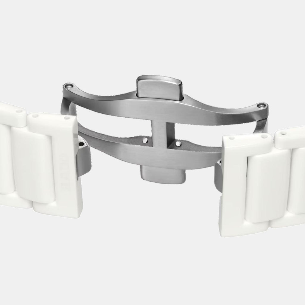 True Square Unisex Automatic White Dial Analog Ceramic Watch R27126012